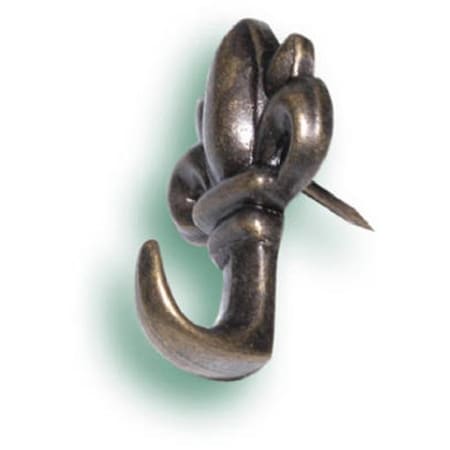 Hillman Hillman Fasteners 122261 Antique Brass Fleur-De-Lis Push Pin Hanger; 3 Pack 857482